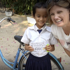 Gretchen in Cambodia - 88 Bikes 3