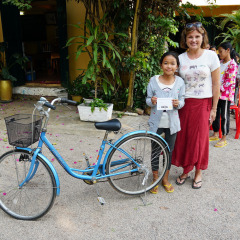 Gretchen in Cambodia - 88 Bikes 2
