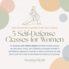 Every Join = 5 Self-Defense Classes