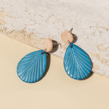 Blue Palm Earrings