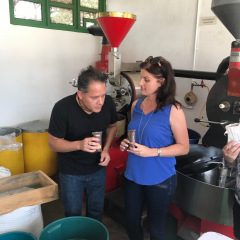 Founder Gretchen with Don Pablo
