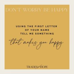 First Letter- Happy