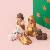 Golden Match Box Nativity (stbso)