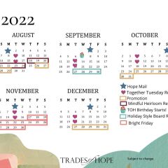 Selling Calendar 2022
