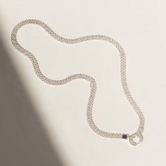 Silver Lattice Necklace