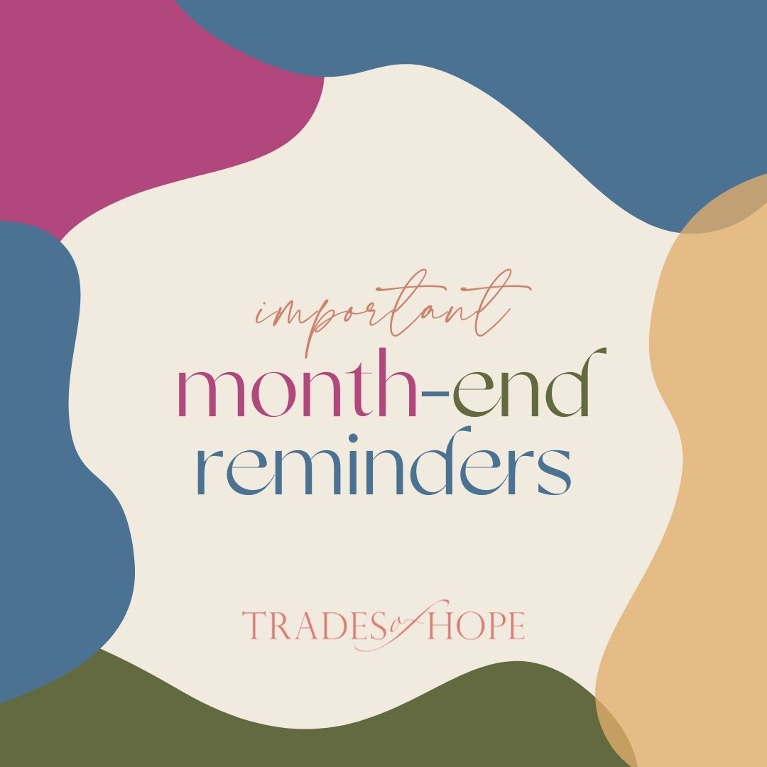 MONTH-END REMINDERS