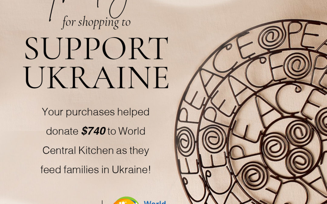 Celebrating HOPE in Ukraine with our WCK Giveback!