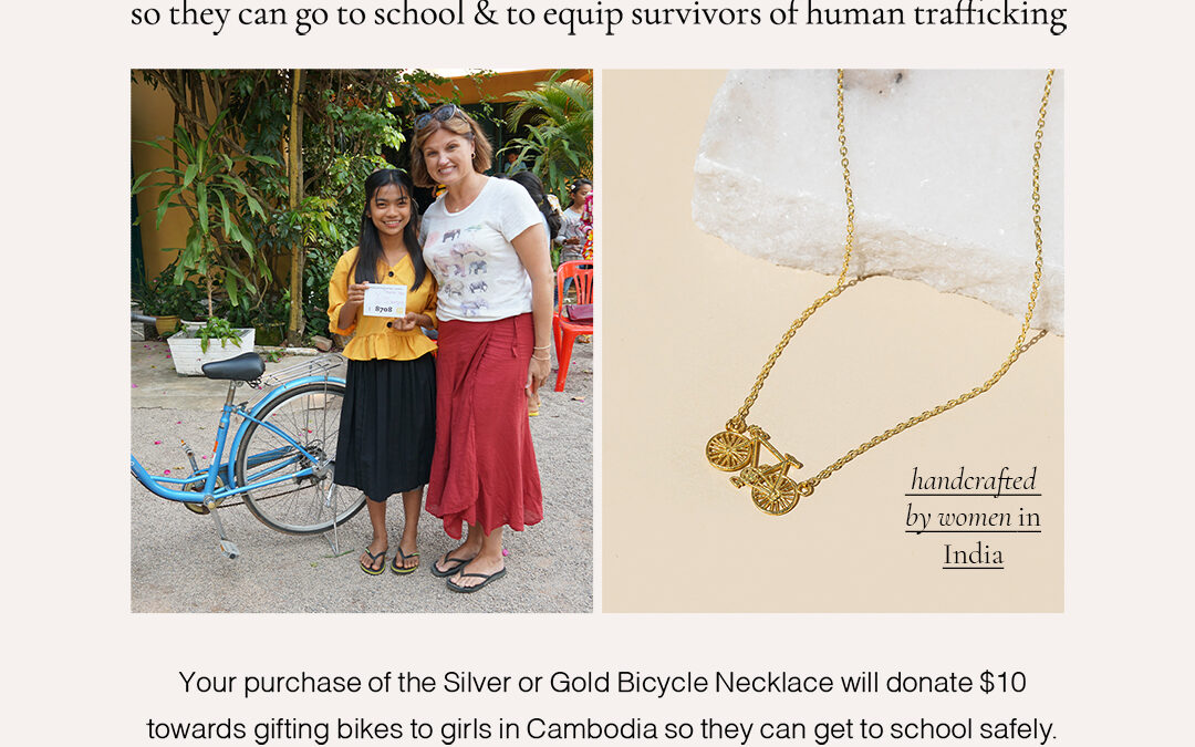 Bicycle Necklace with Giveback!