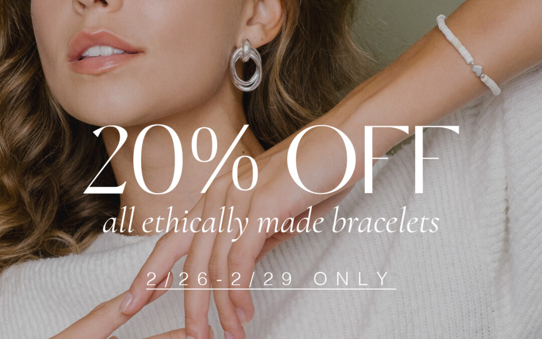 Our 20% Off Bracelets promotion is now live to the public!