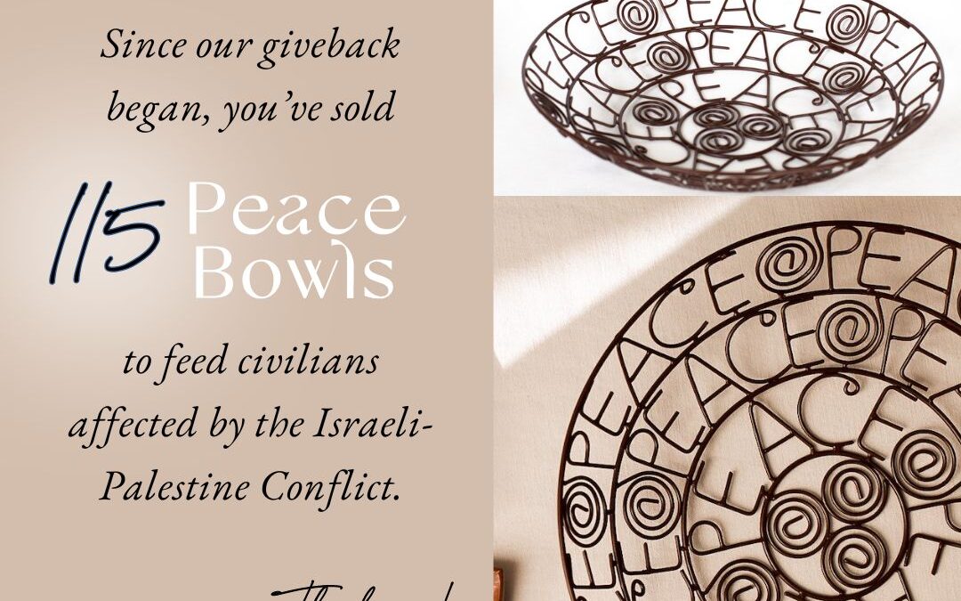 WCK Peace Bowl Giveback Update!