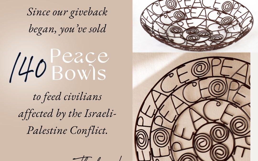 WCK Peace Bowl Giveback Update!