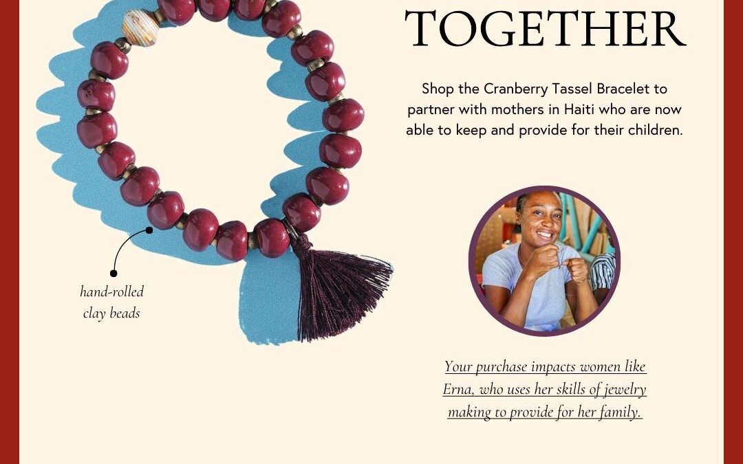 The Cranberry Tassel Bracelet is live!