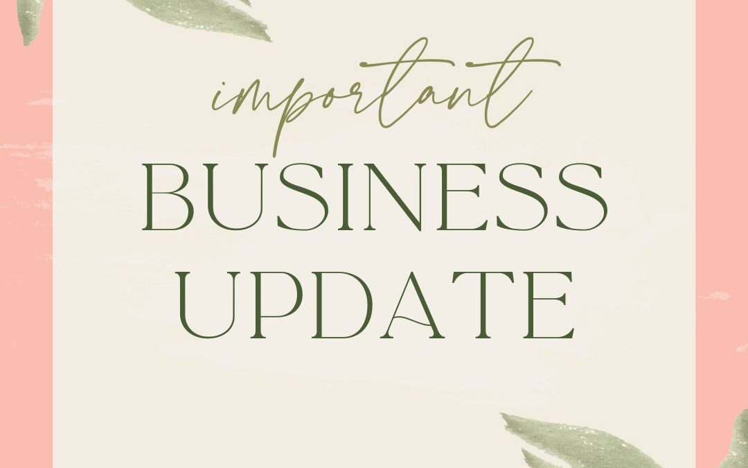 Business Update!